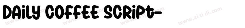 Daily Coffee Script字体转换 Daily Coffee Script字体转换